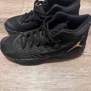 Jordan Melo M13 Black and Metallic Gold